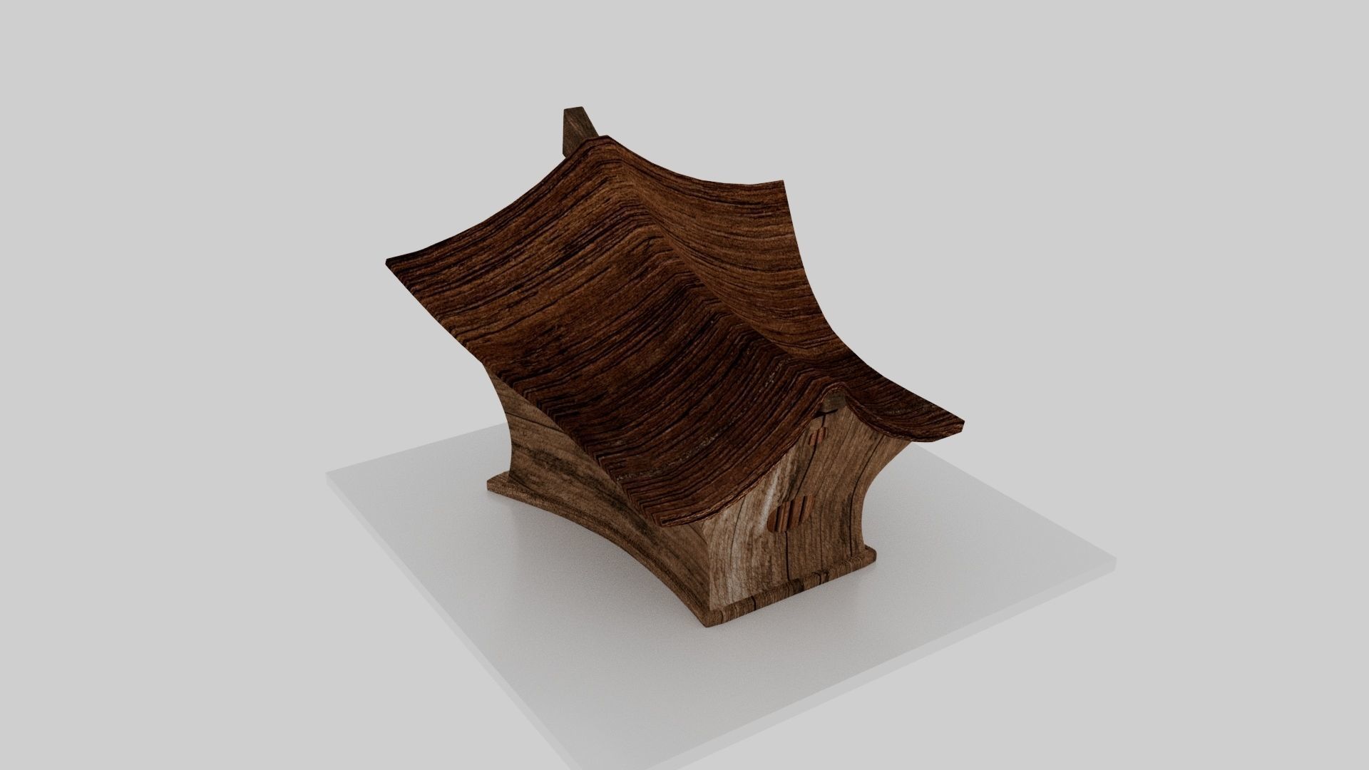 Hut Miniature 3D model_7