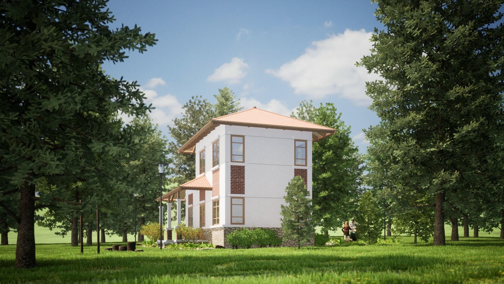 042Countryhouse2f73m2 3D model_3