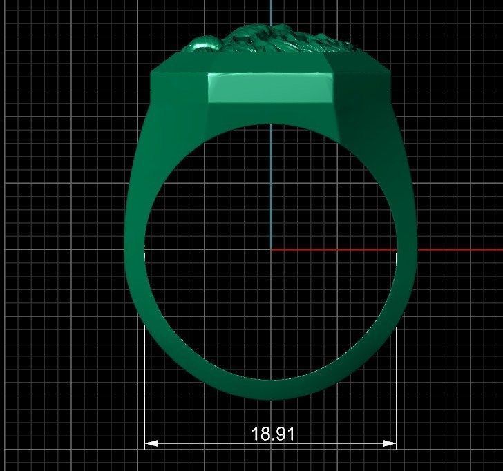 LION MAN RING 3D print model_6