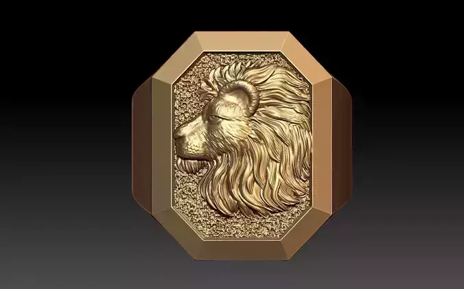 LION MAN RING