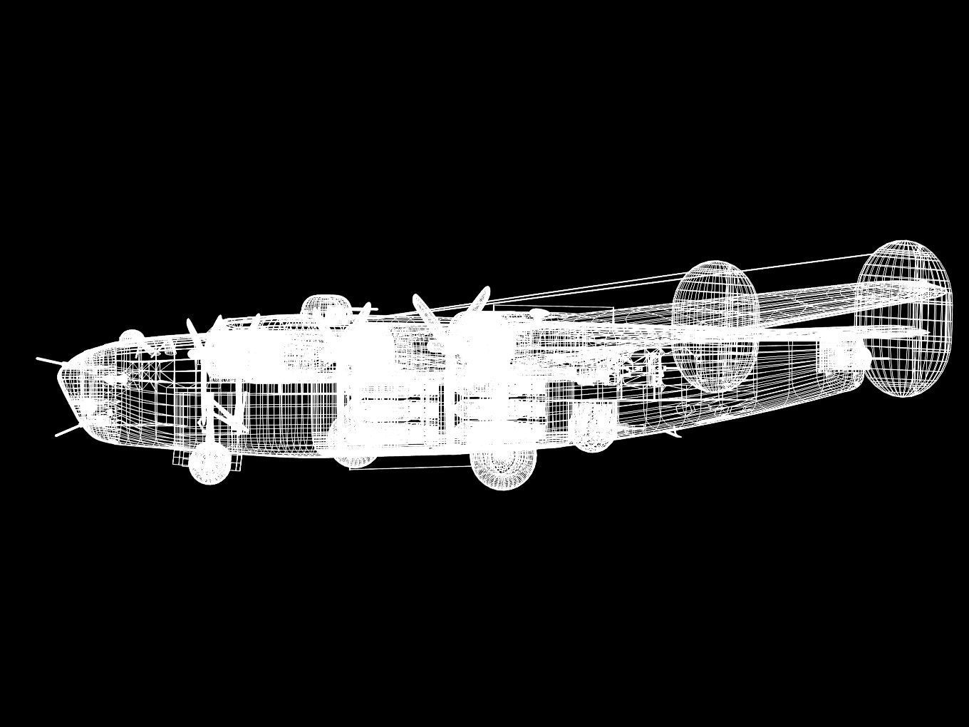 consolidated B24D liberator 3D model_17