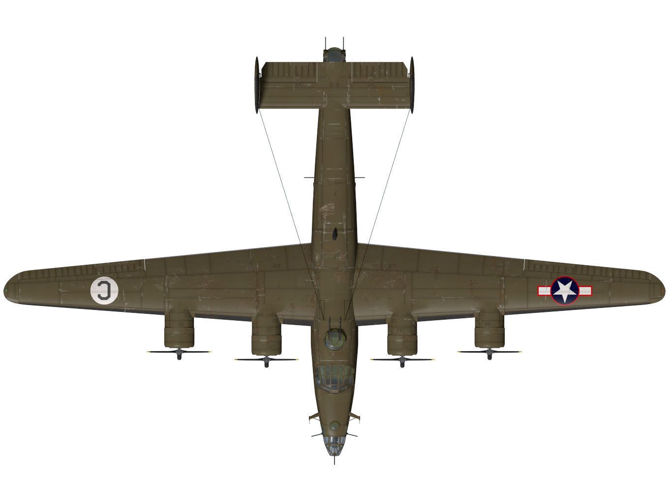 consolidated B24D liberator 3D model_13