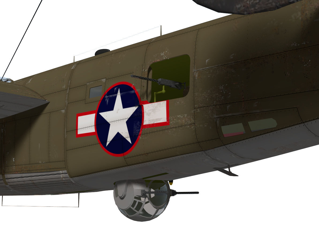 consolidated B24D liberator 3D model_6