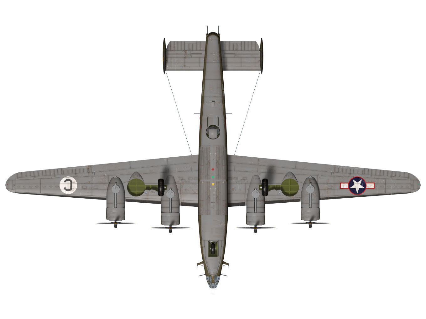 consolidated B24D liberator 3D model_15