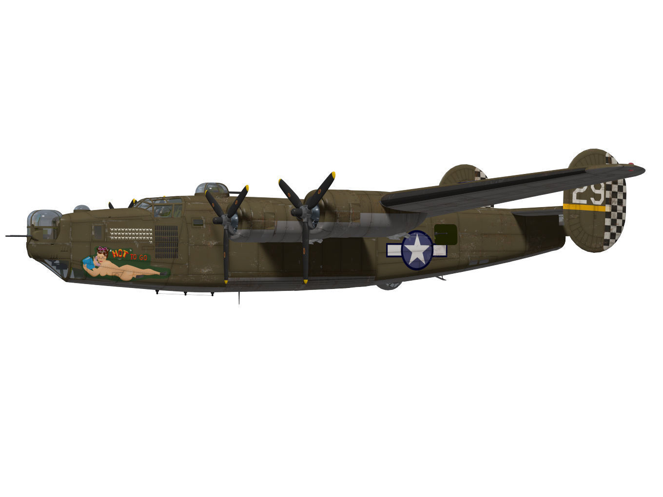 consolidated B24J liberator 3D model_2