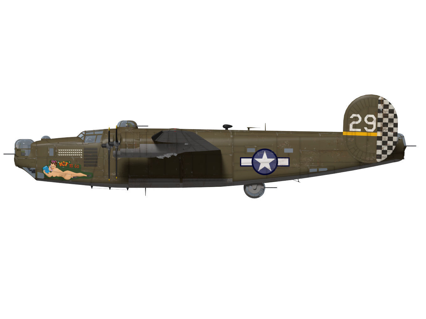consolidated B24J liberator 3D model_9
