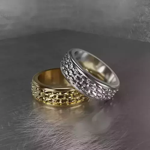 Croco skin ring