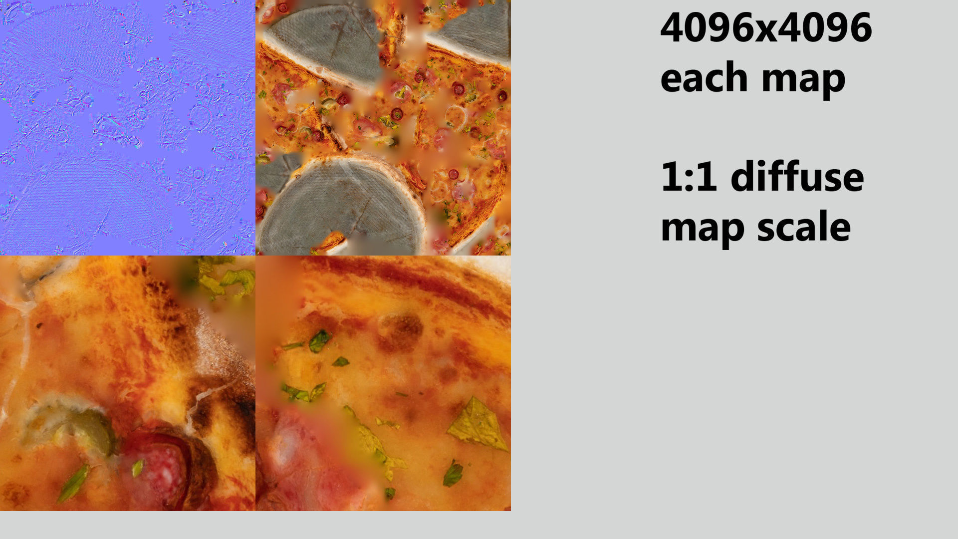 Pizza with onions salamy meat and cucumber 3D model_7