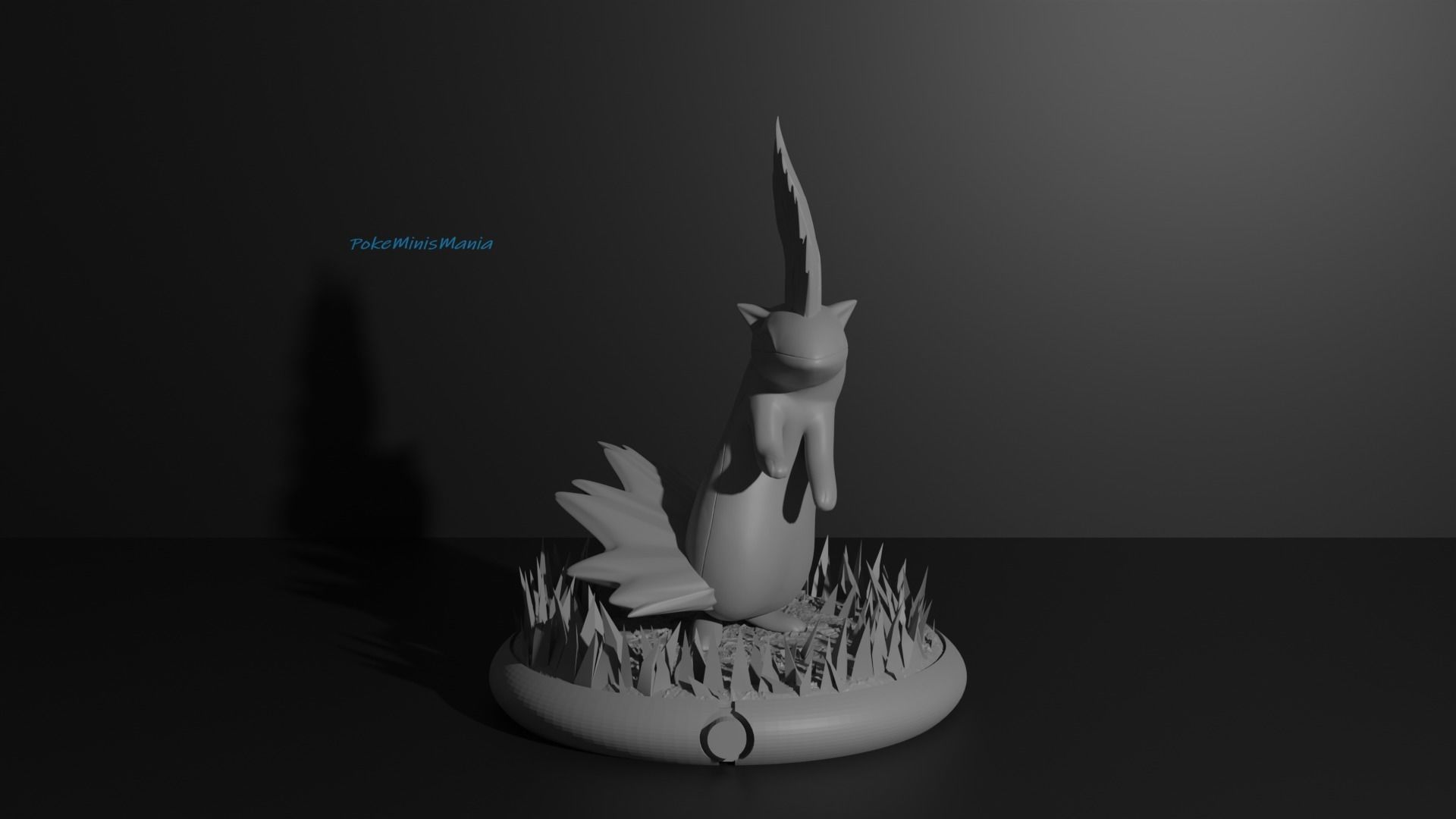 Cyndaquil Quilava and Typhlosion 3D print model 3D print model_17