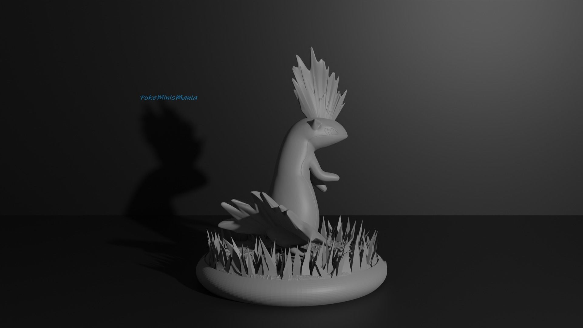 Cyndaquil Quilava and Typhlosion 3D print model 3D print model_19
