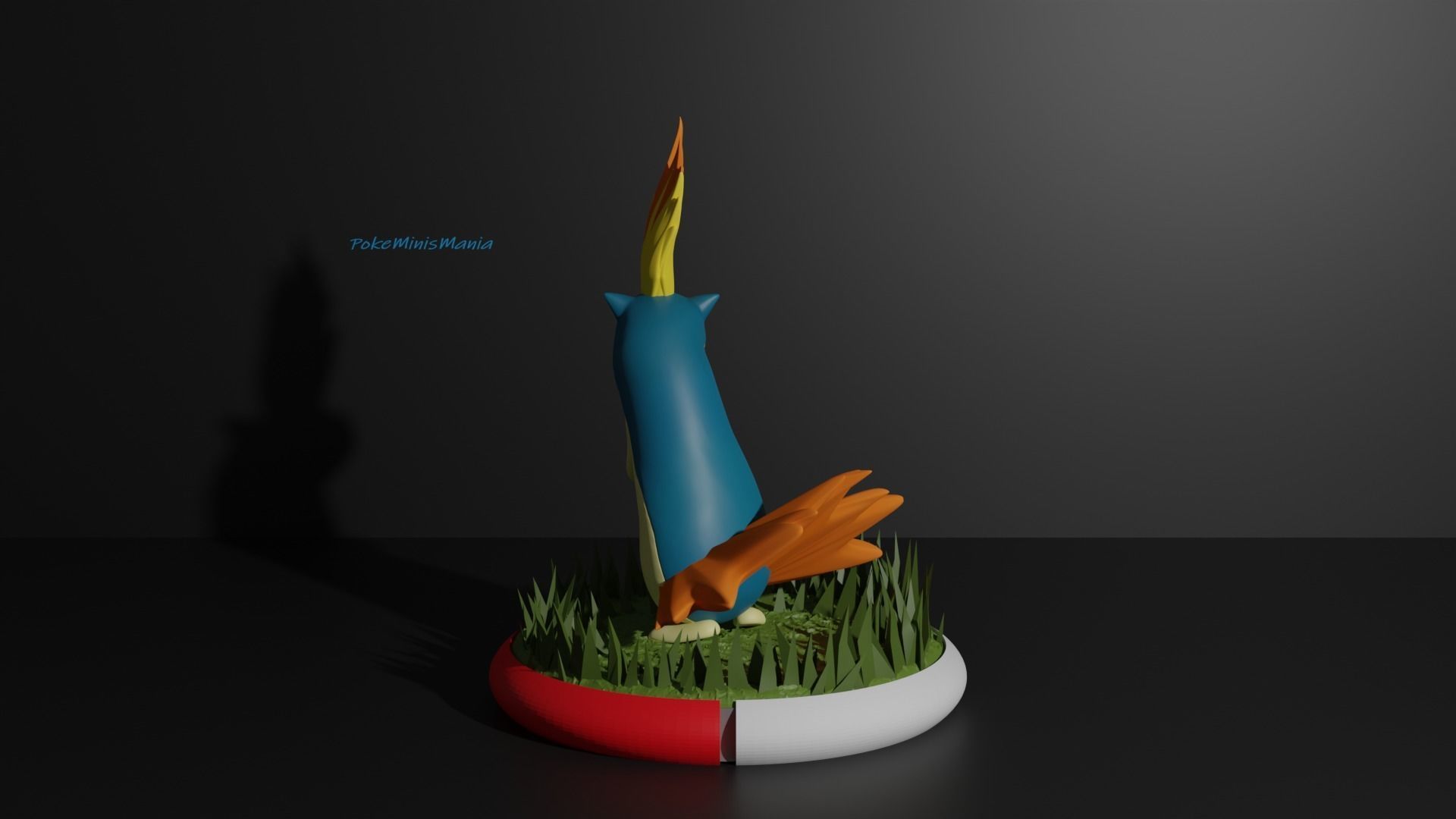Cyndaquil Quilava and Typhlosion 3D print model 3D print model_8