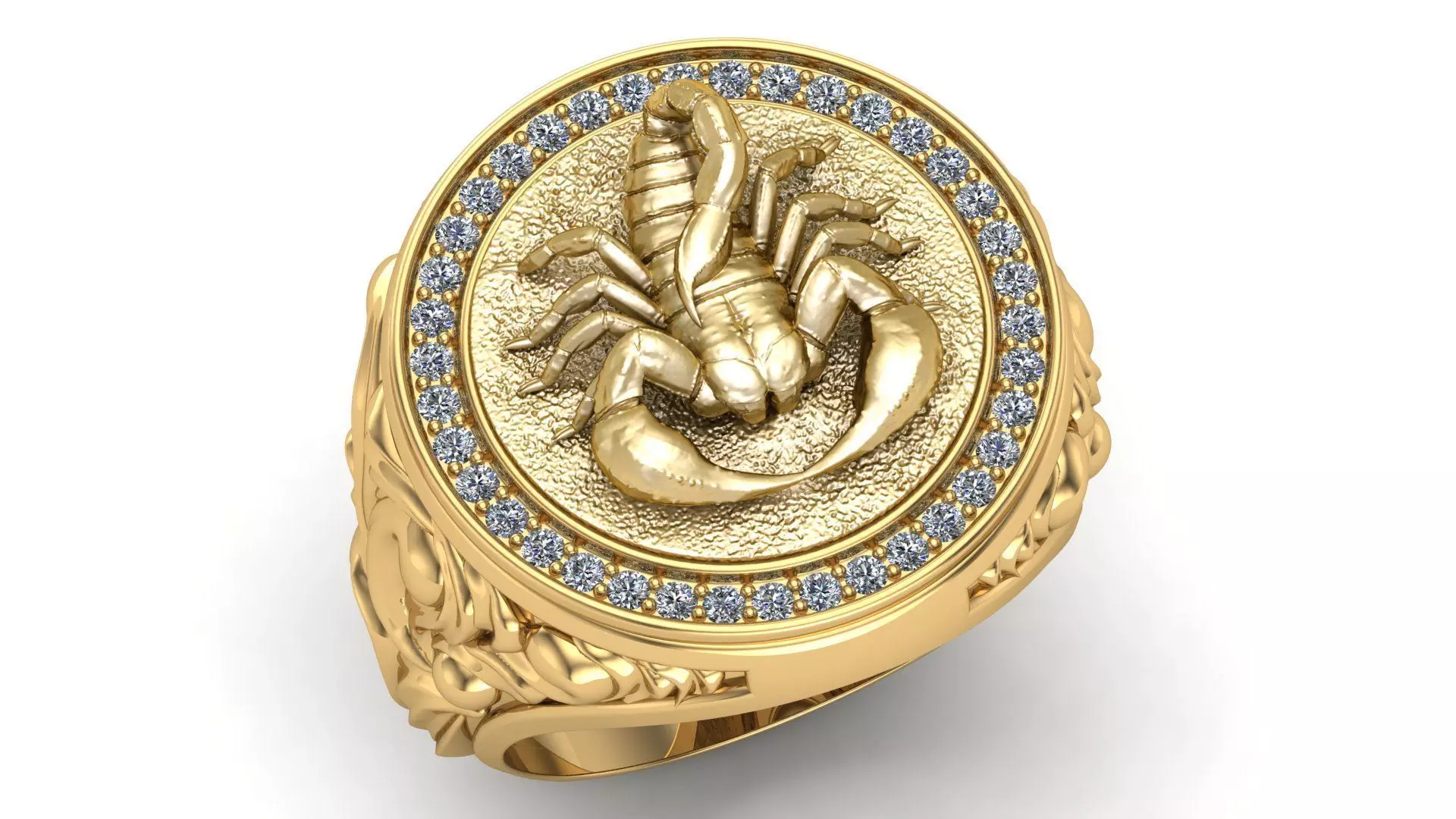 Scorpion ring 3D print model_0