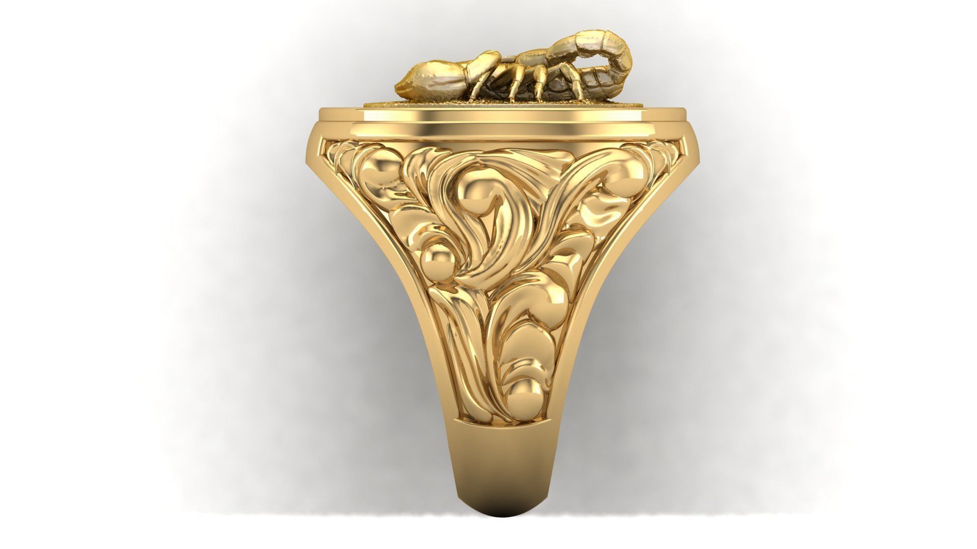 Scorpion ring 3D print model_1