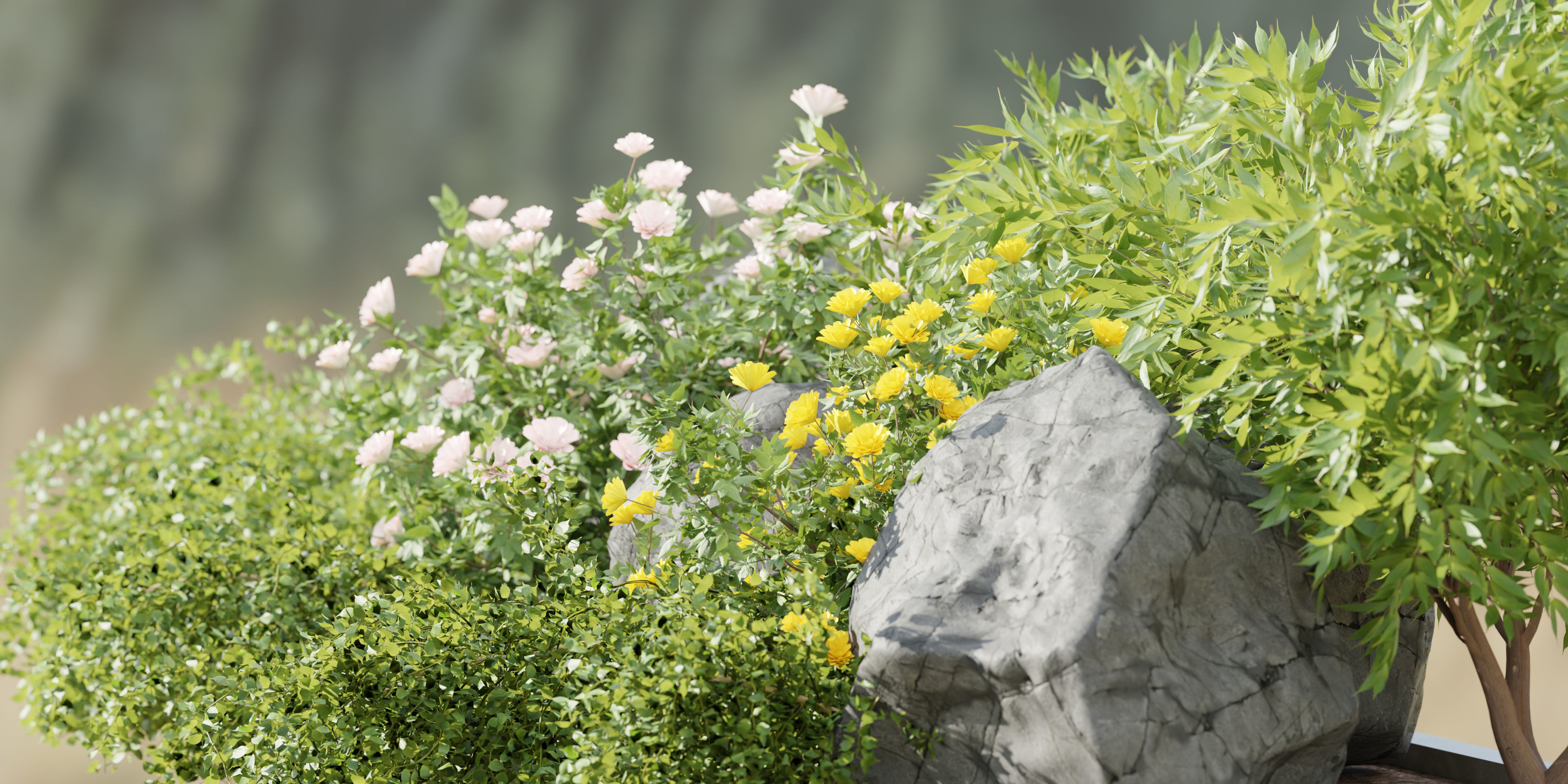 garden plants collection vol 57-Blender 3D model_1