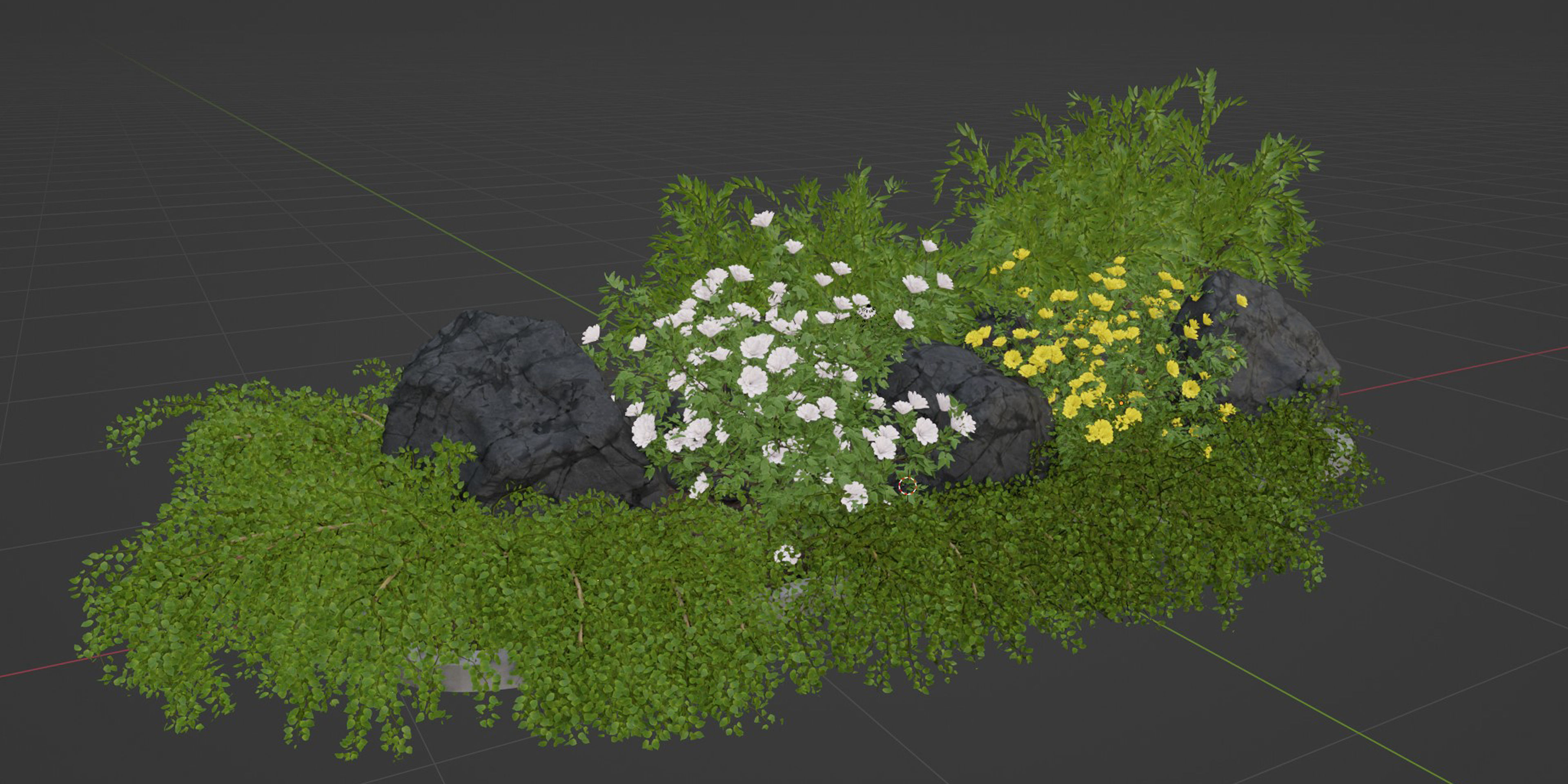 garden plants collection vol 57-Blender 3D model_6
