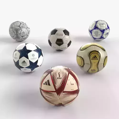 Collection B of Adidas Balls