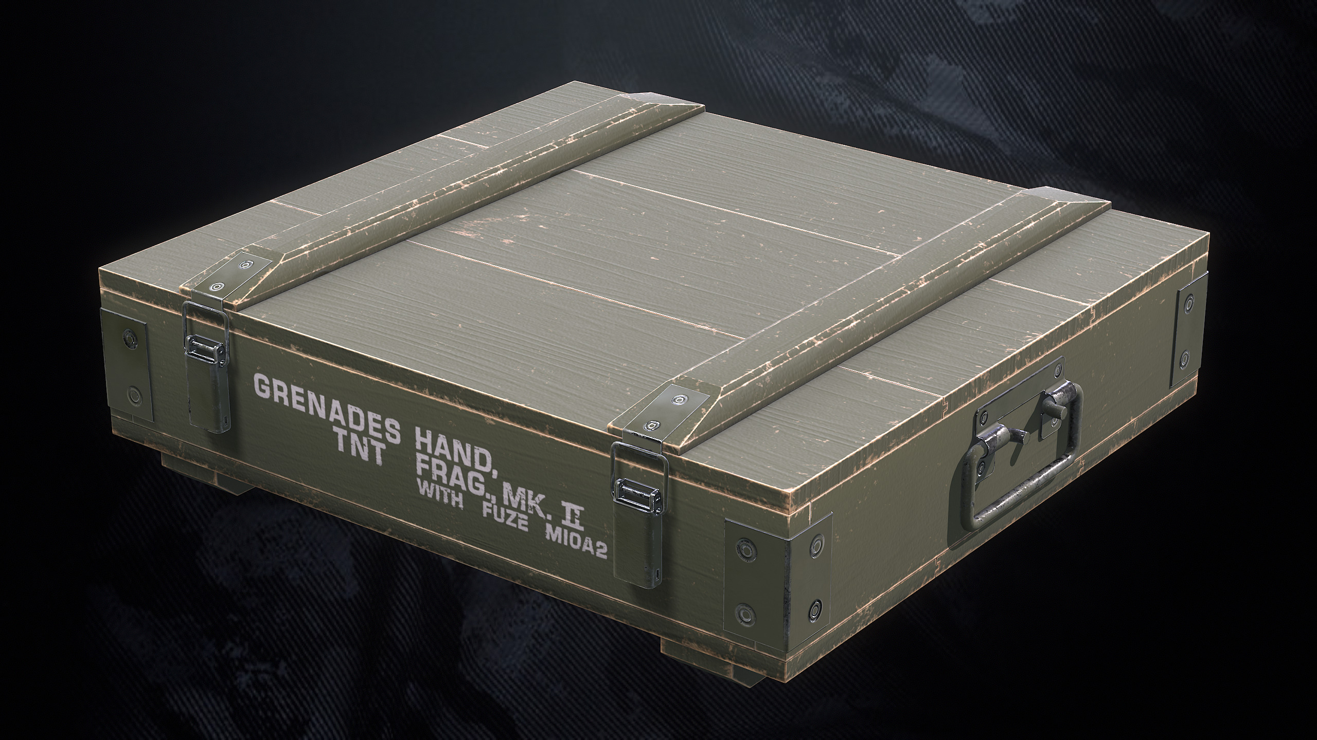 Tactical Grenades Low-poly 3D model_9