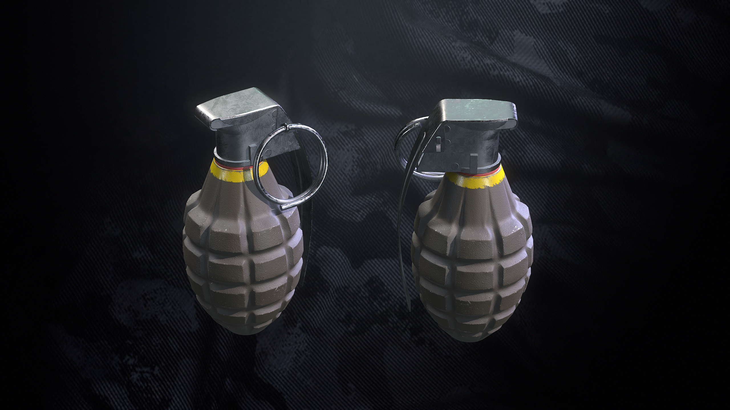 Tactical Grenades Low-poly 3D model_13