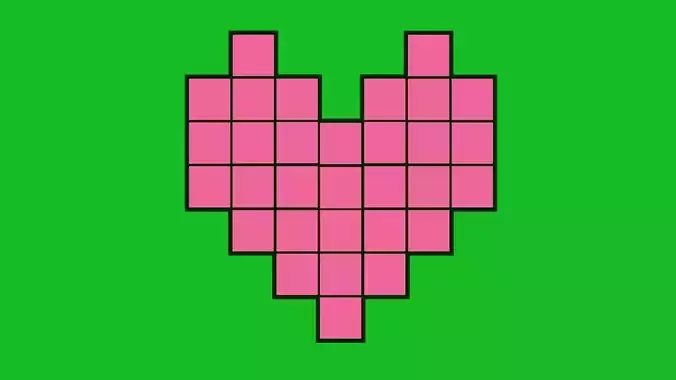 FREE Pixel Heart in Blender 