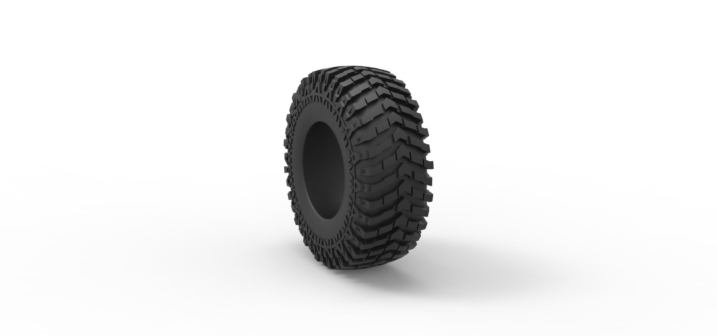 Offroad tire 88 Scale 1 to 25 3D print model_7