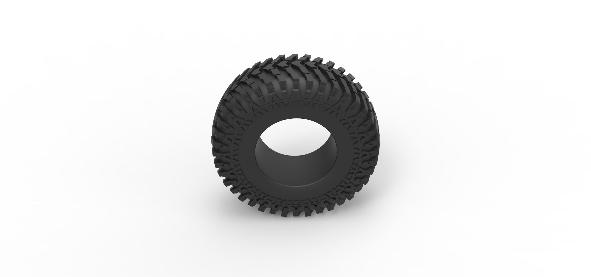 Offroad tire 88 Scale 1 to 25 3D print model_5