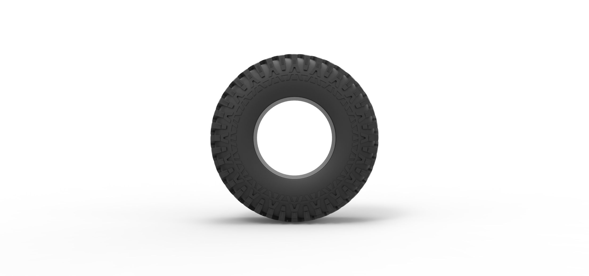 Offroad tire 88 Scale 1 to 25 3D print model_4