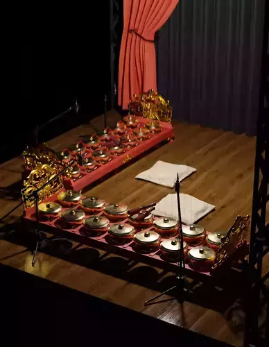 Gamelan Bonang Traditional Musical Instrument