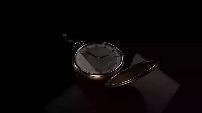 high poly pocket watch