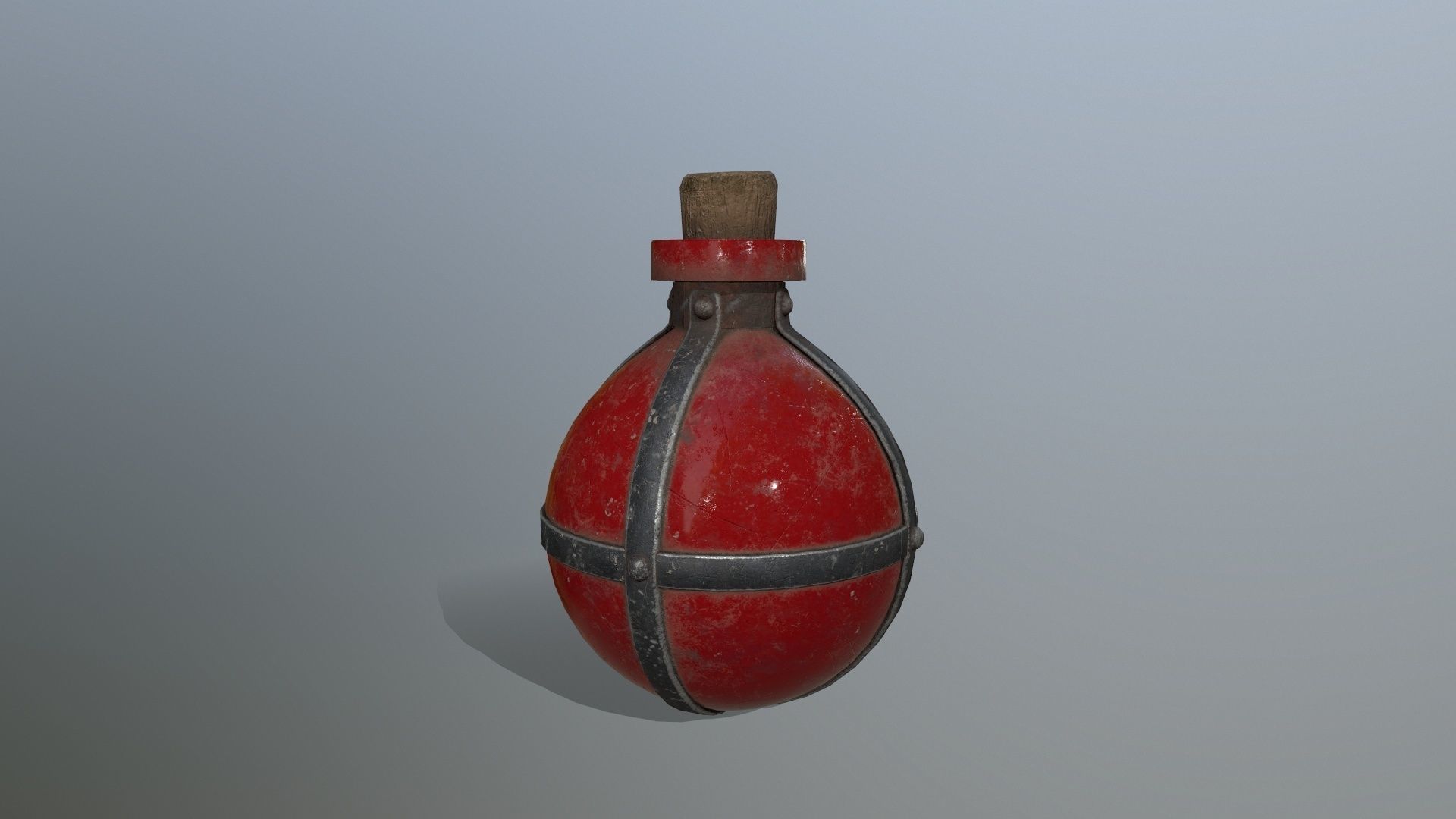 potion bottle Low-poly 3D model_6