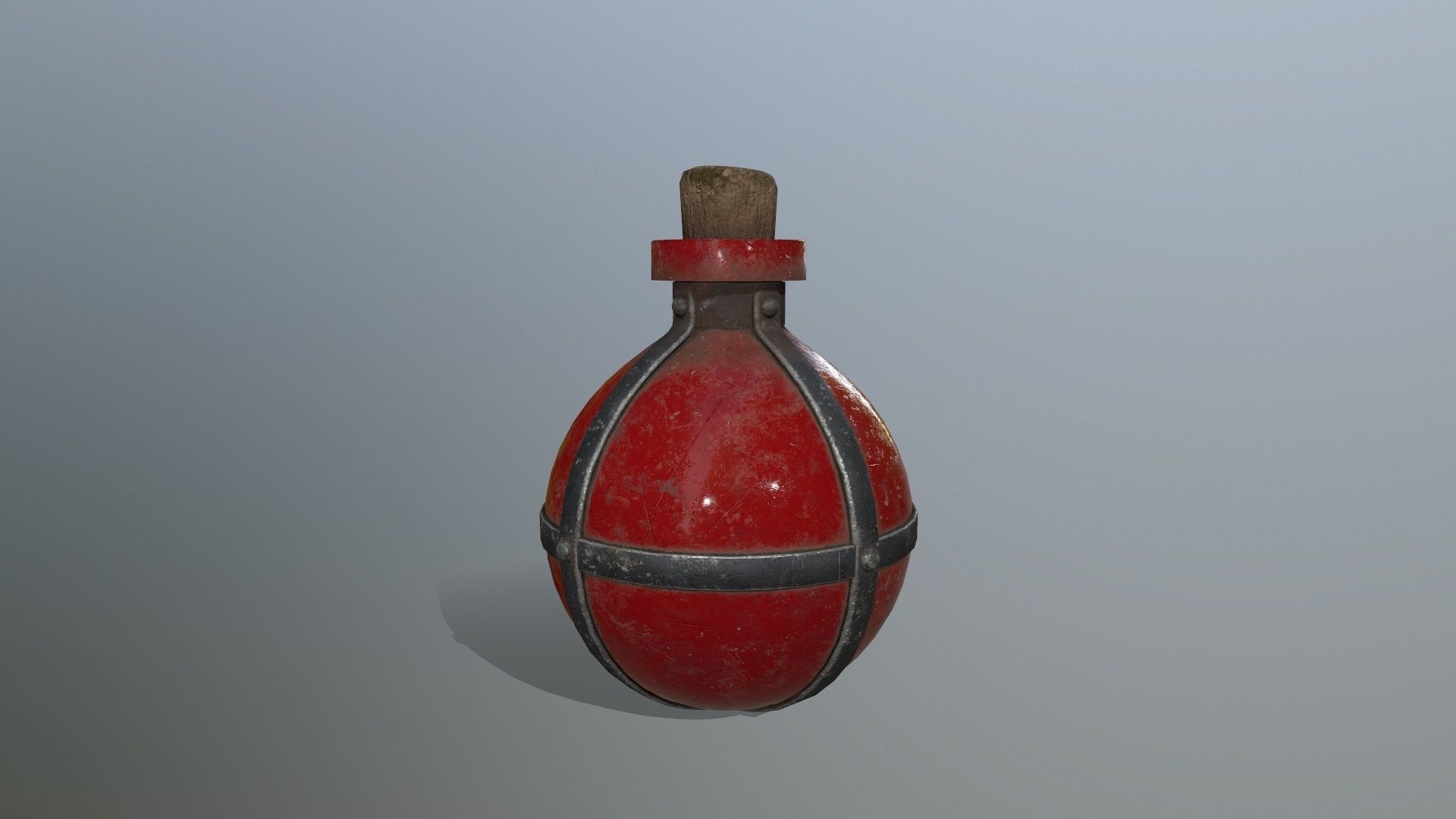 potion bottle Low-poly 3D model_3