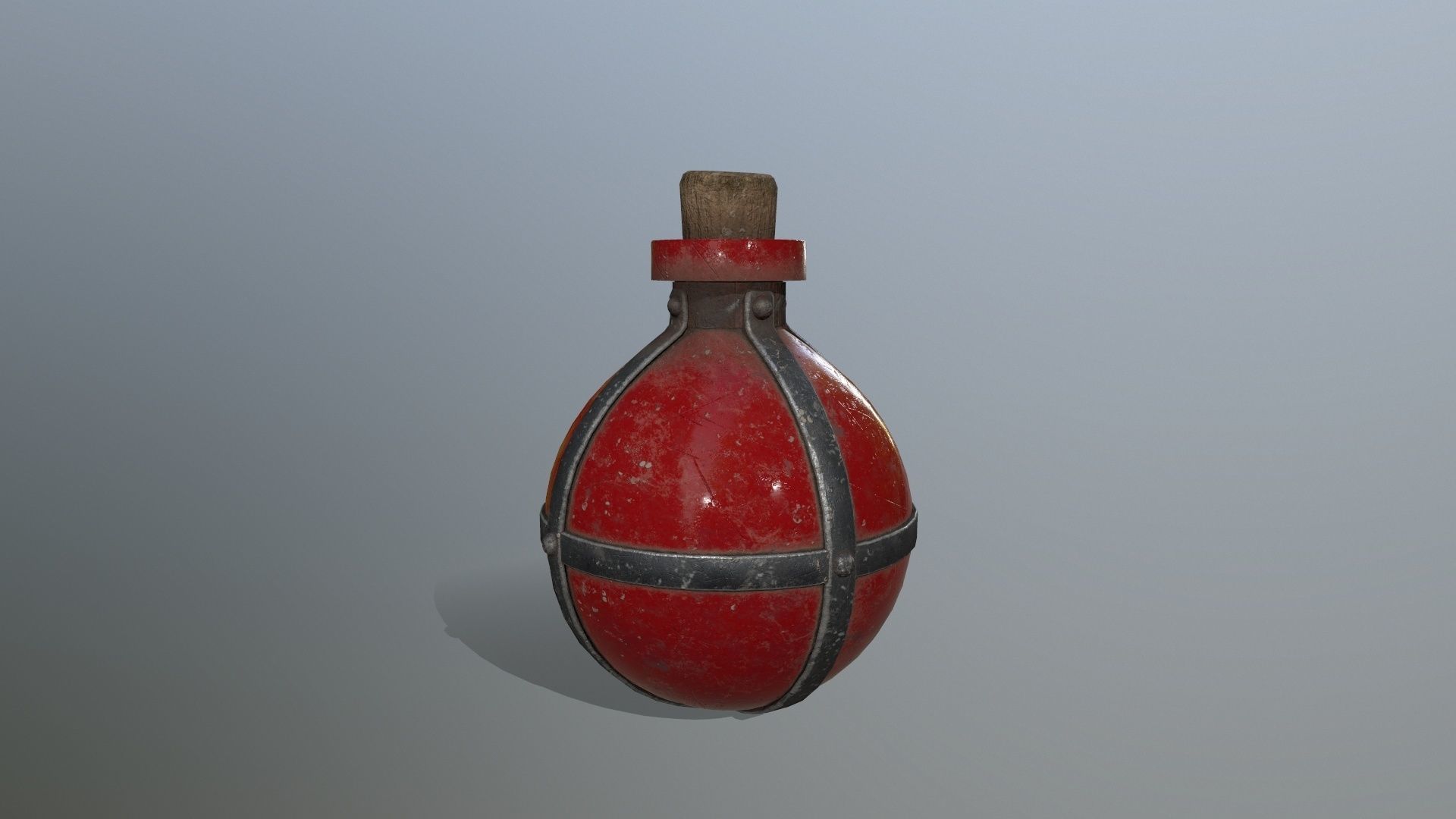 potion bottle Low-poly 3D model_7
