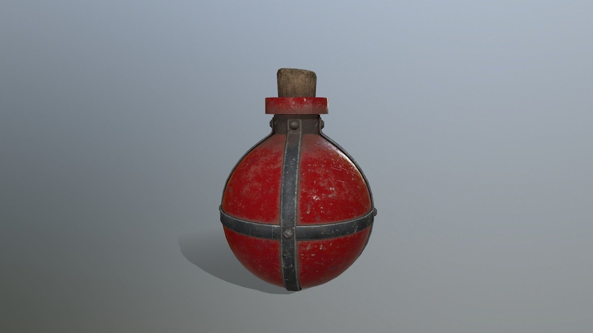 potion bottle Low-poly 3D model_2