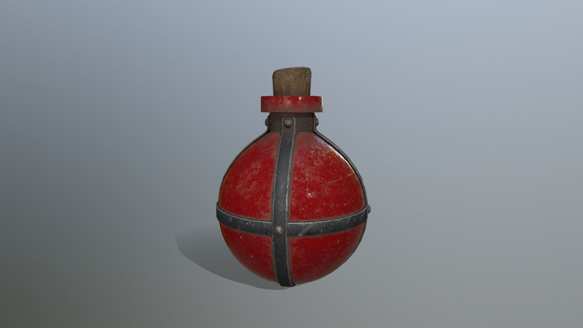 potion bottle Low-poly 3D model_5