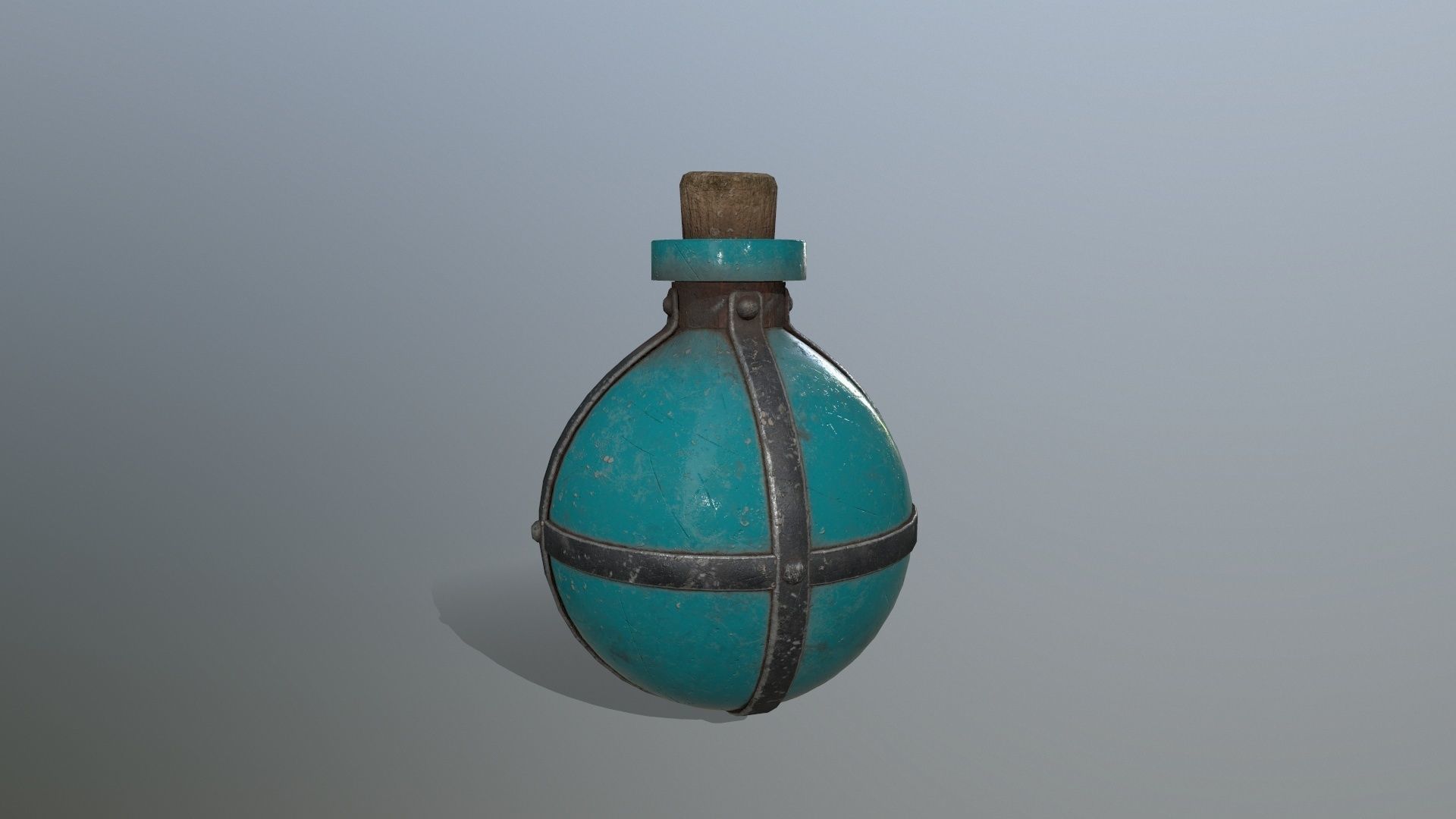potion bottle Low-poly 3D model_6