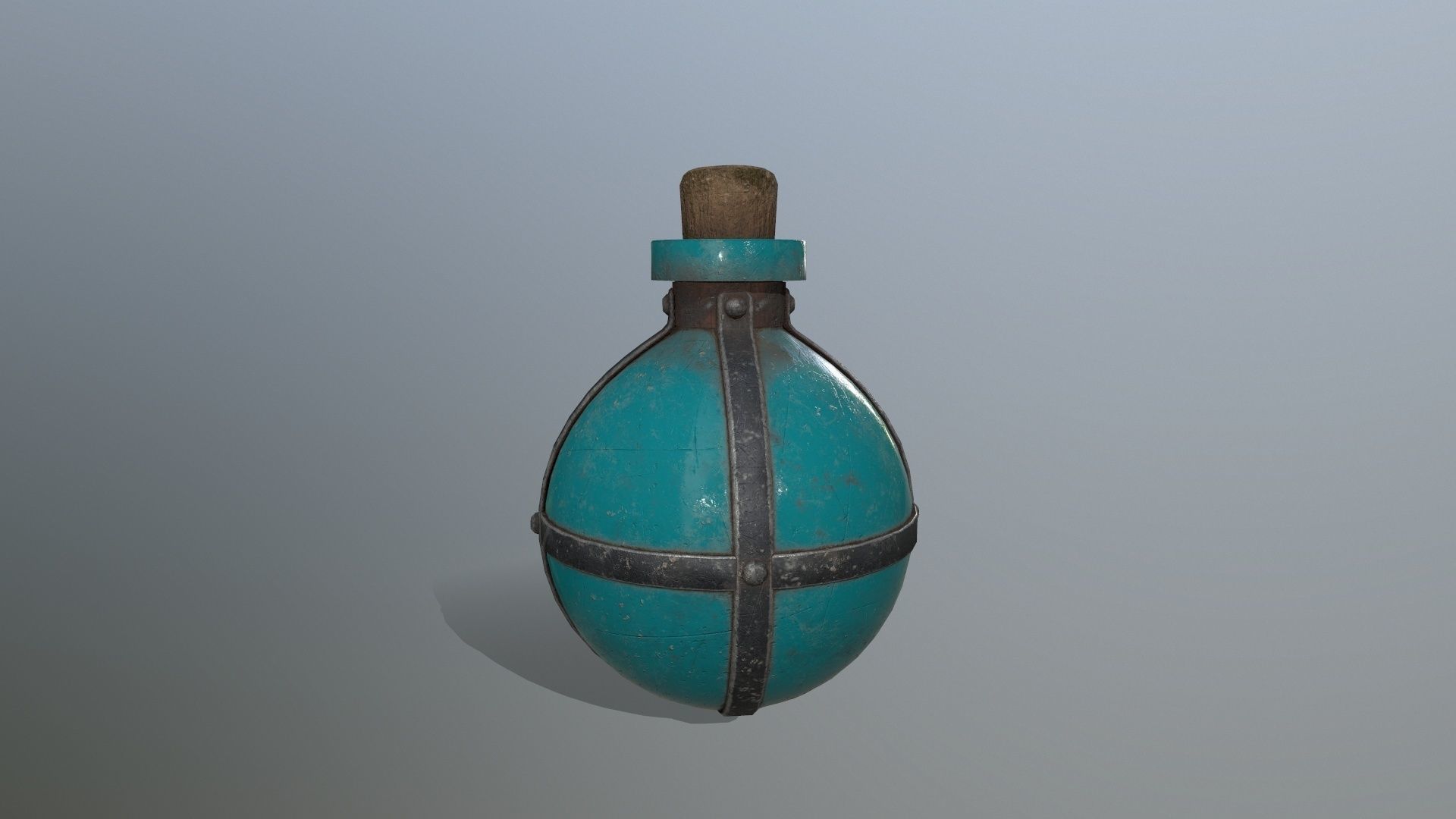 potion bottle Low-poly 3D model_3
