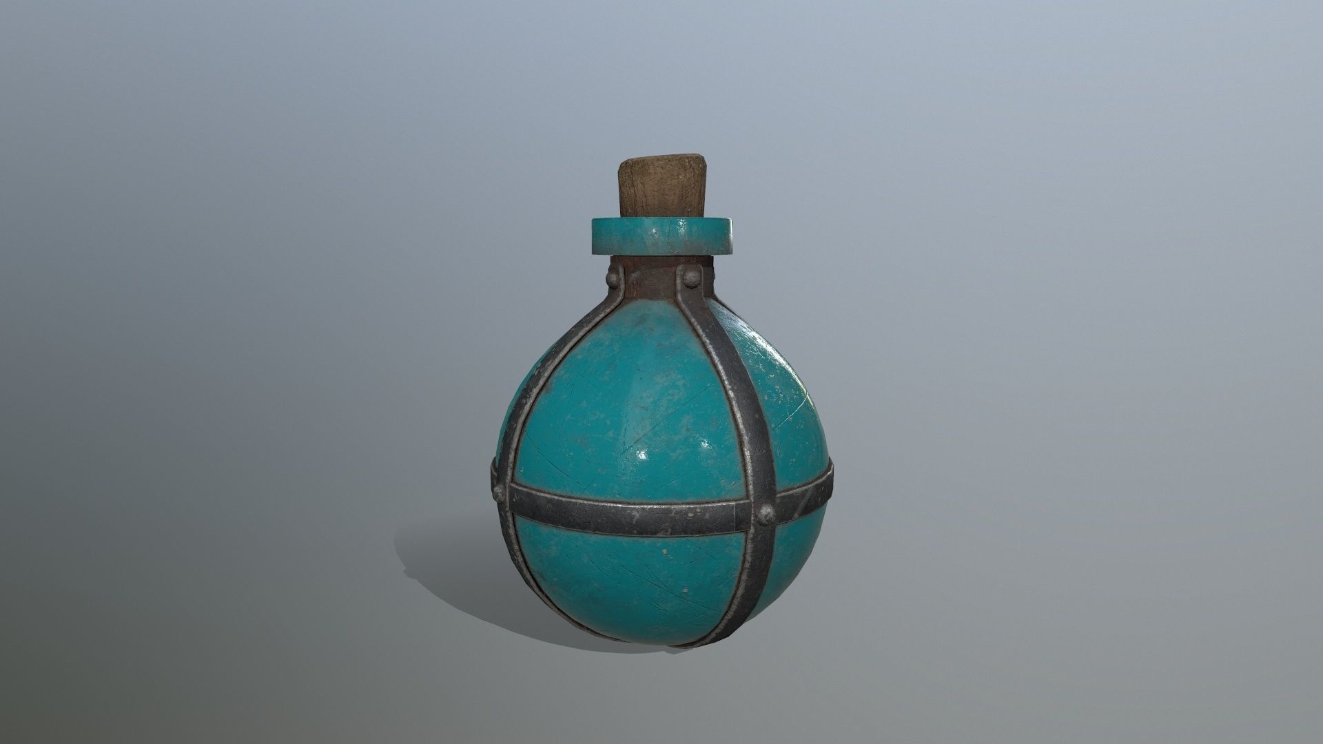 potion bottle Low-poly 3D model_5