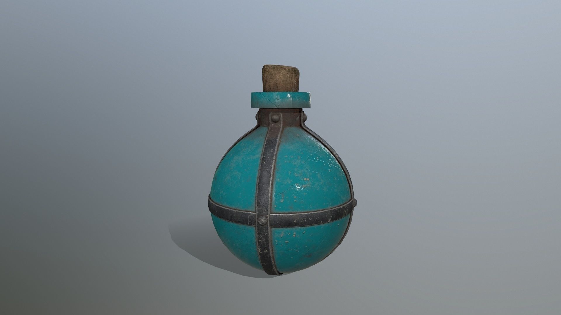 potion bottle Low-poly 3D model_1
