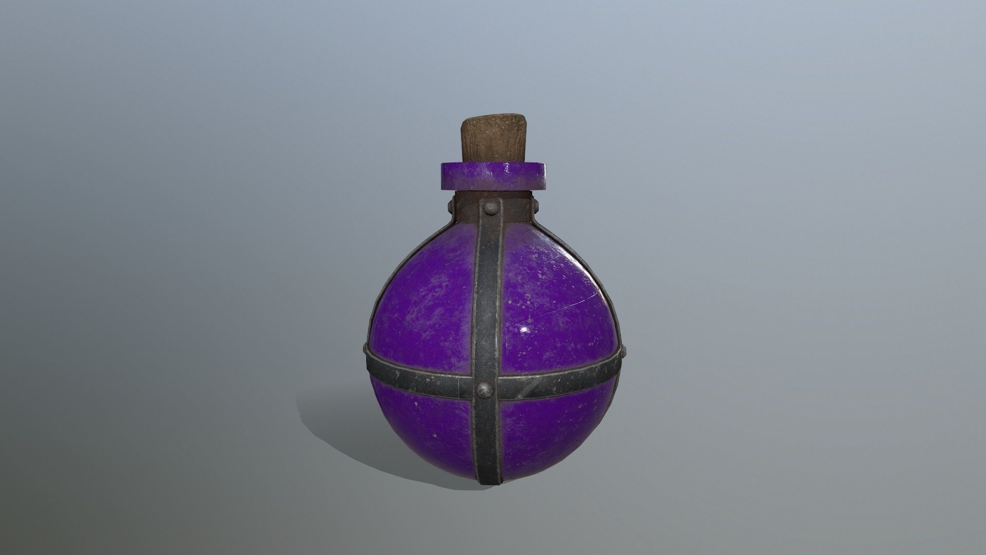 potion bottle Low-poly 3D model_5