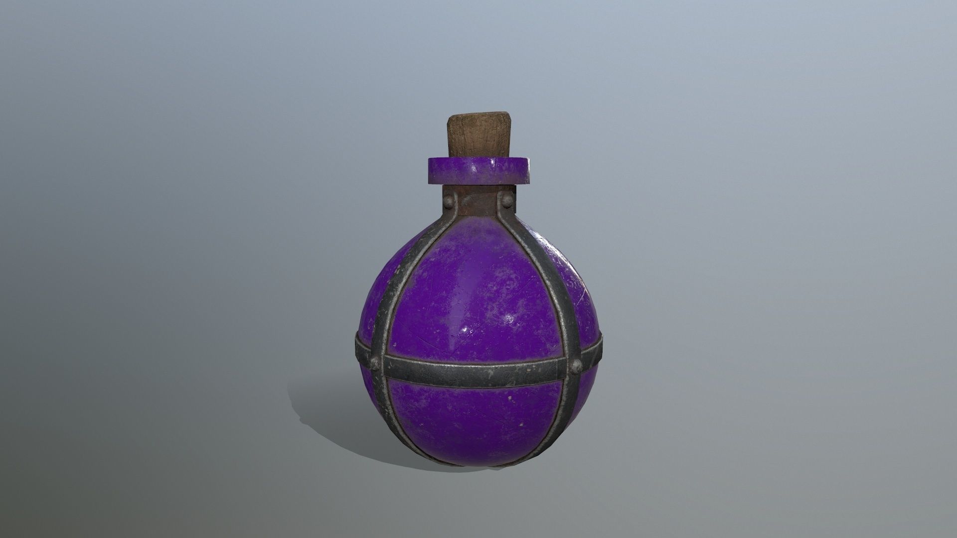 potion bottle Low-poly 3D model_6
