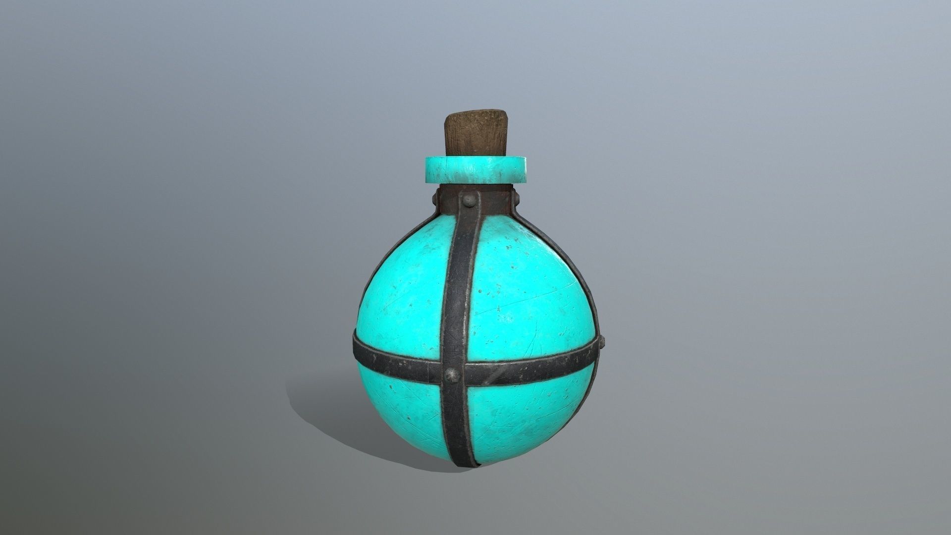 potion bottle Low-poly 3D model_6