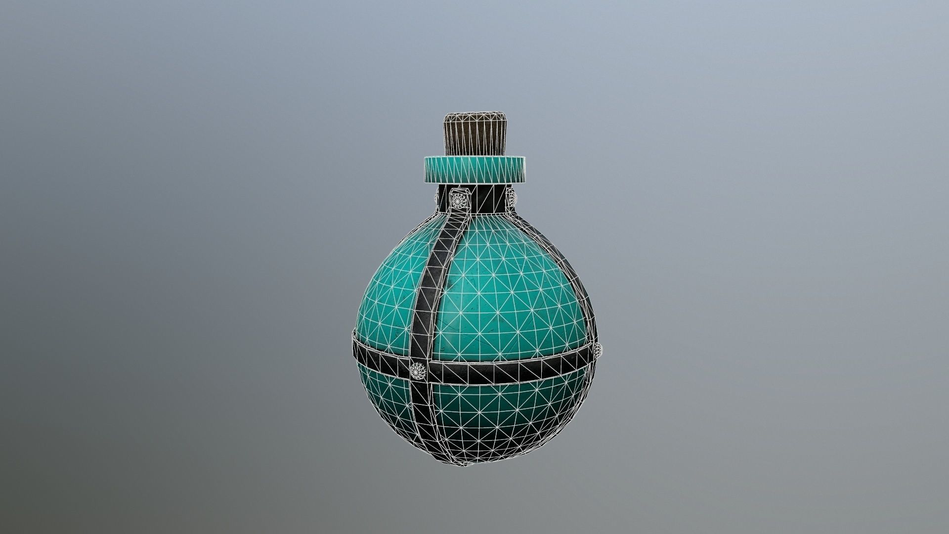 potion bottle Low-poly 3D model_8