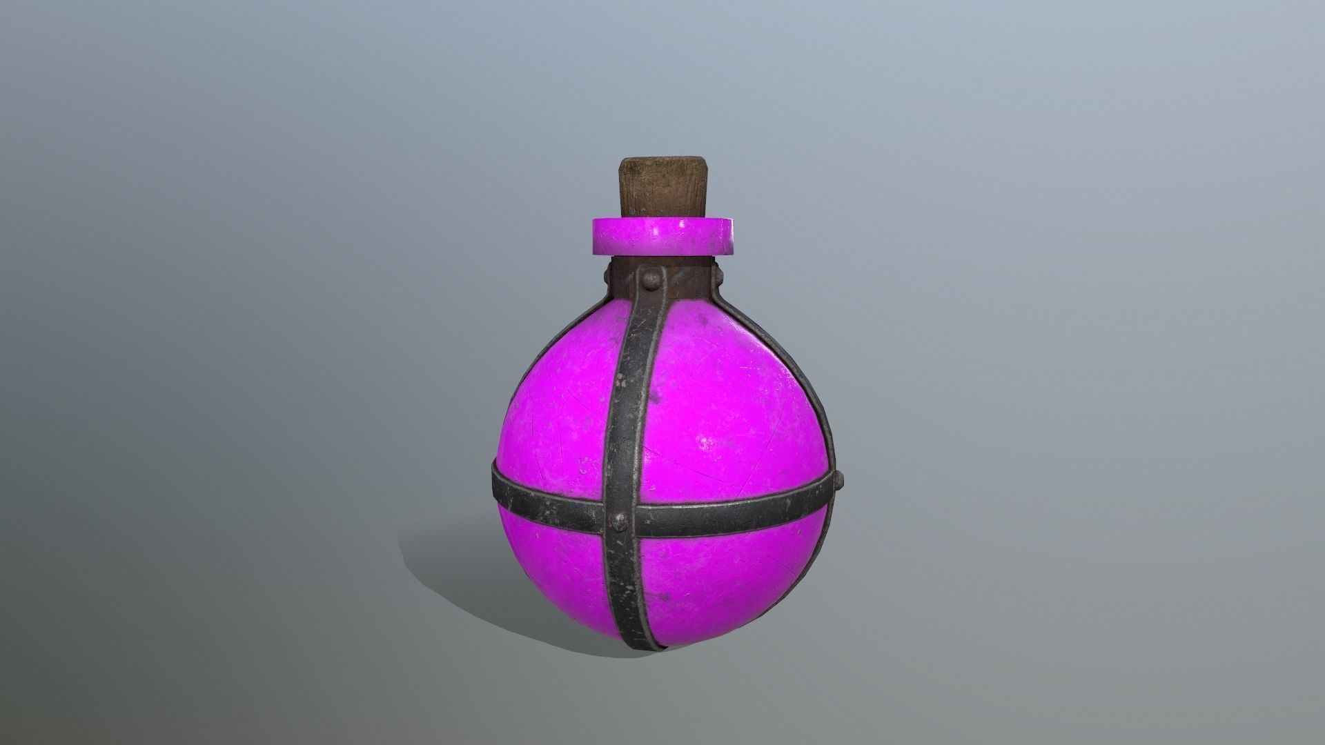 potion bottle Low-poly 3D model_6