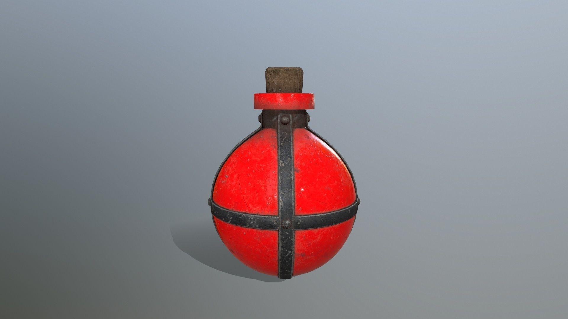 potion bottle Low-poly 3D model_7
