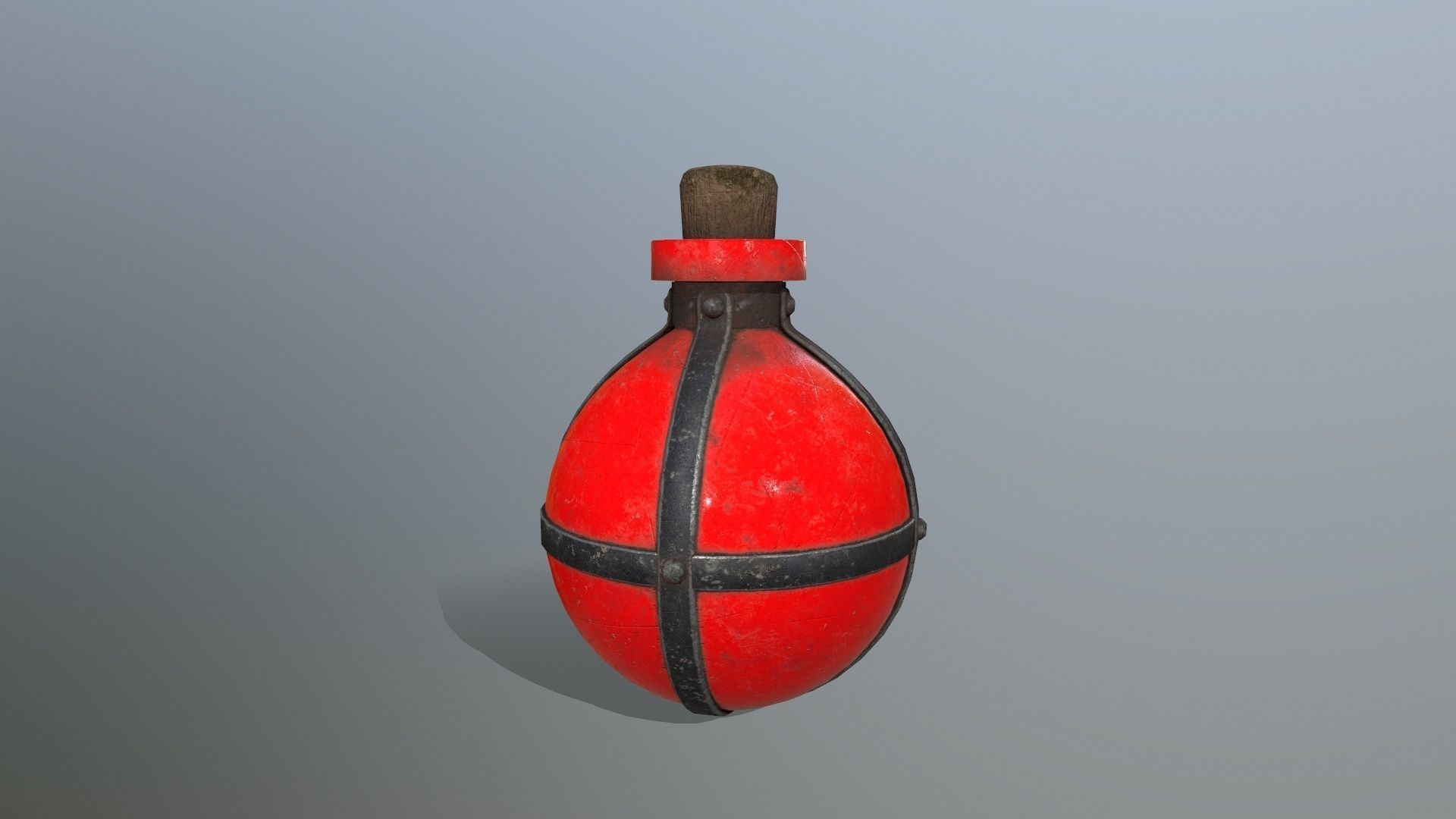 potion bottle Low-poly 3D model_3