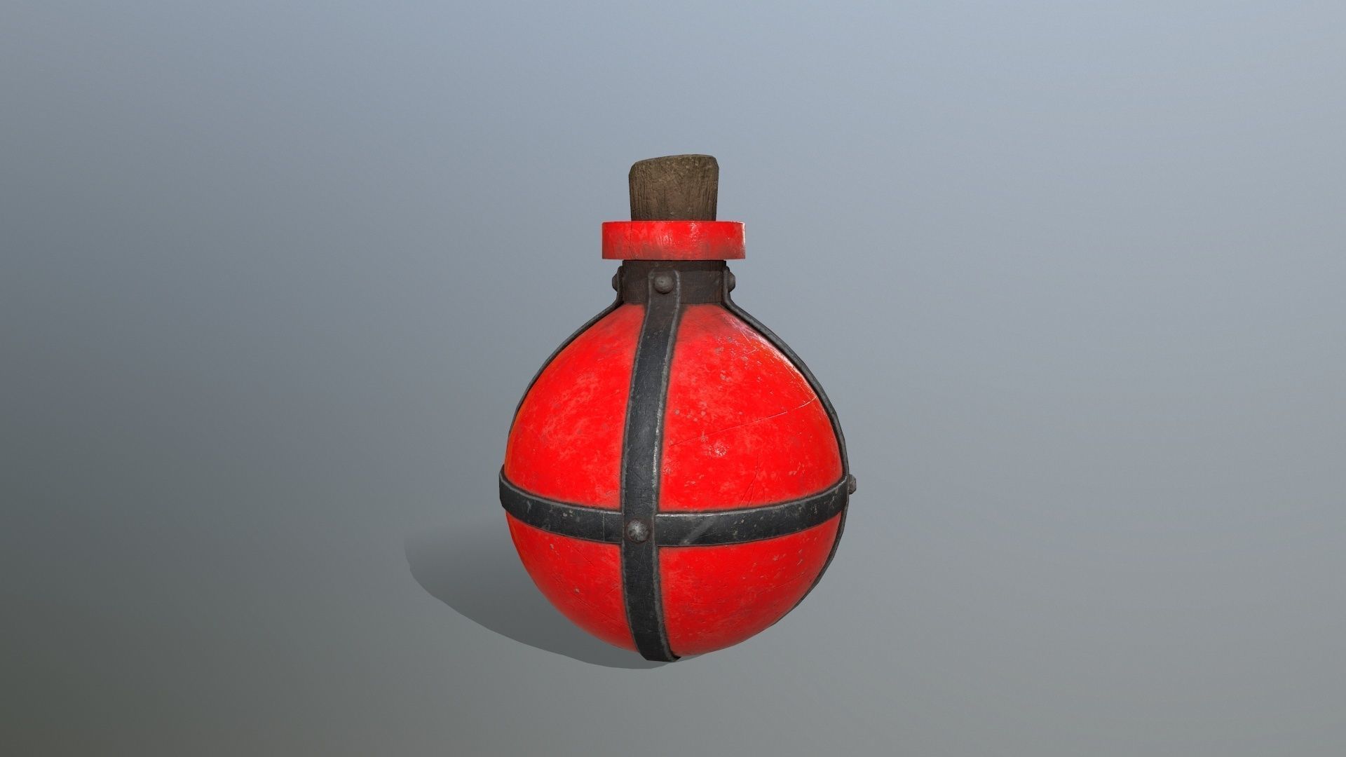 potion bottle Low-poly 3D model_5