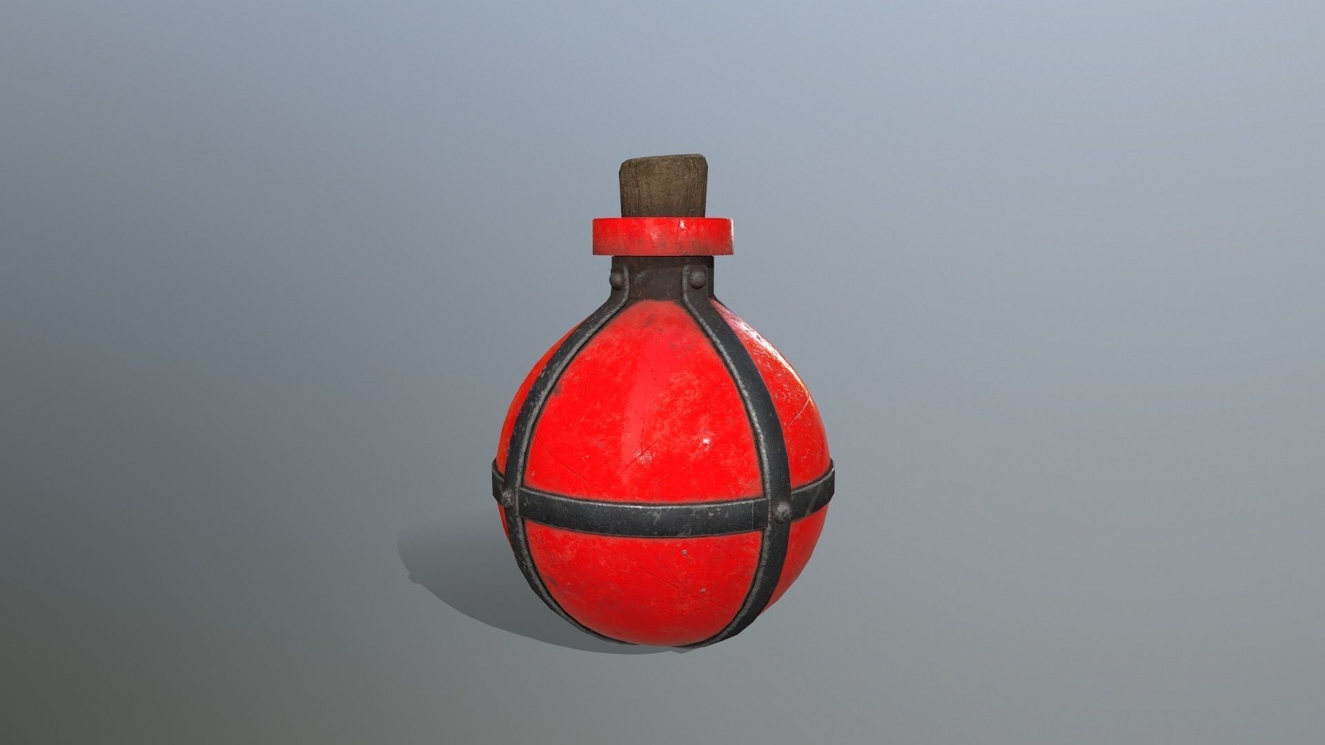 potion bottle Low-poly 3D model_6