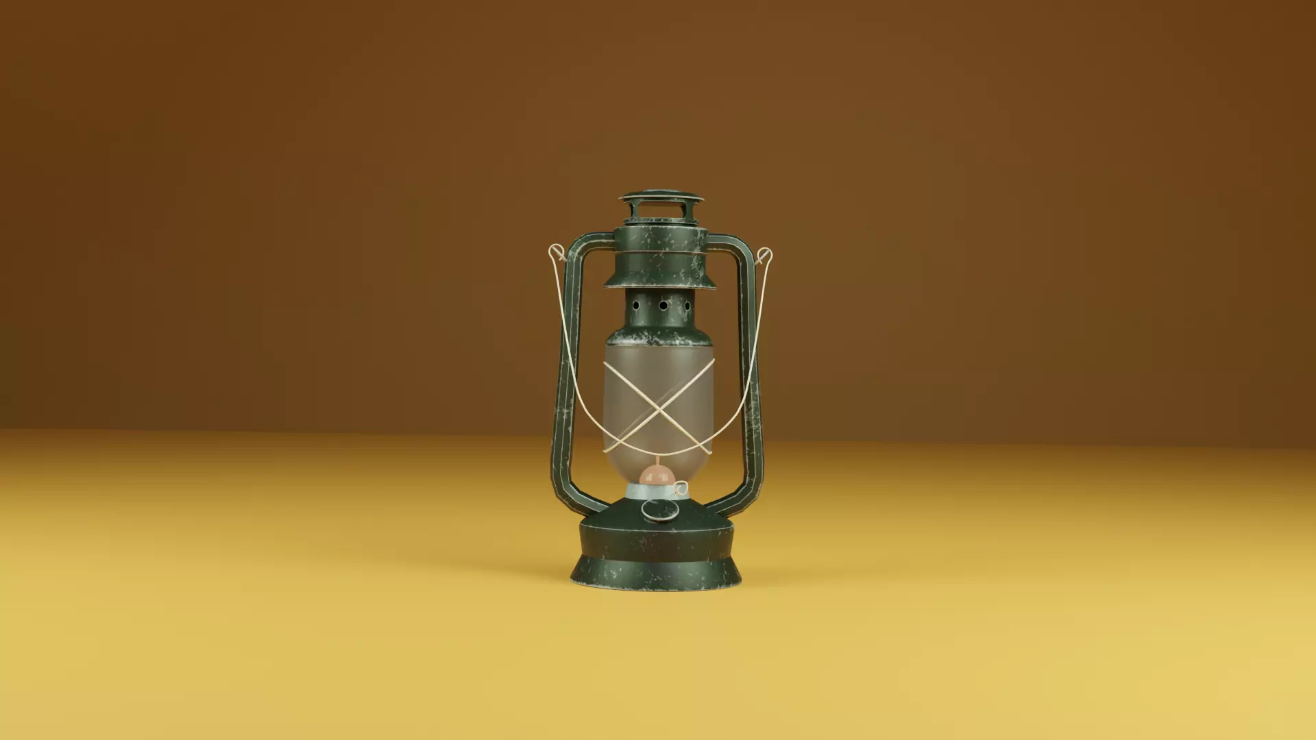 Lantern Low-poly 3D model_0