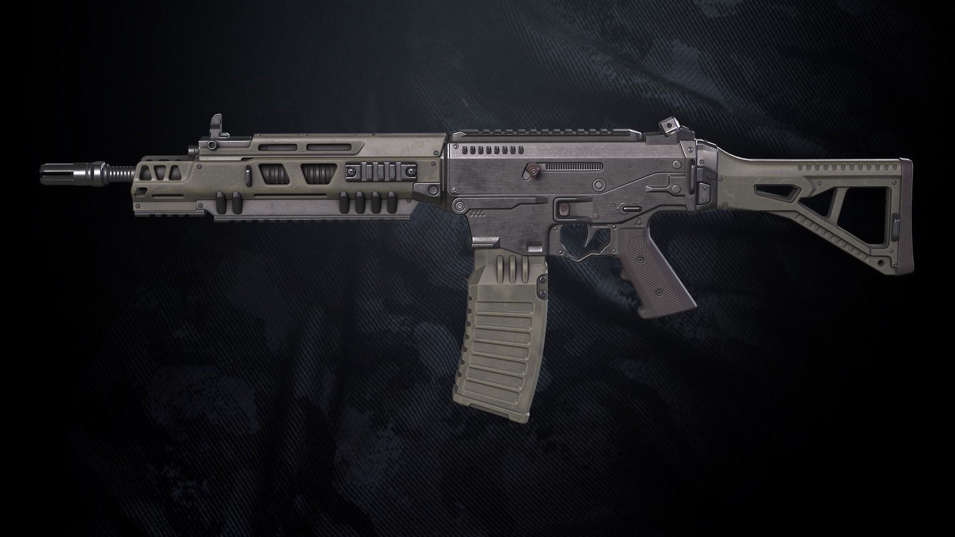 Heat 772 Assault Rifle With Hands and weapon case Low-poly 3D model_7