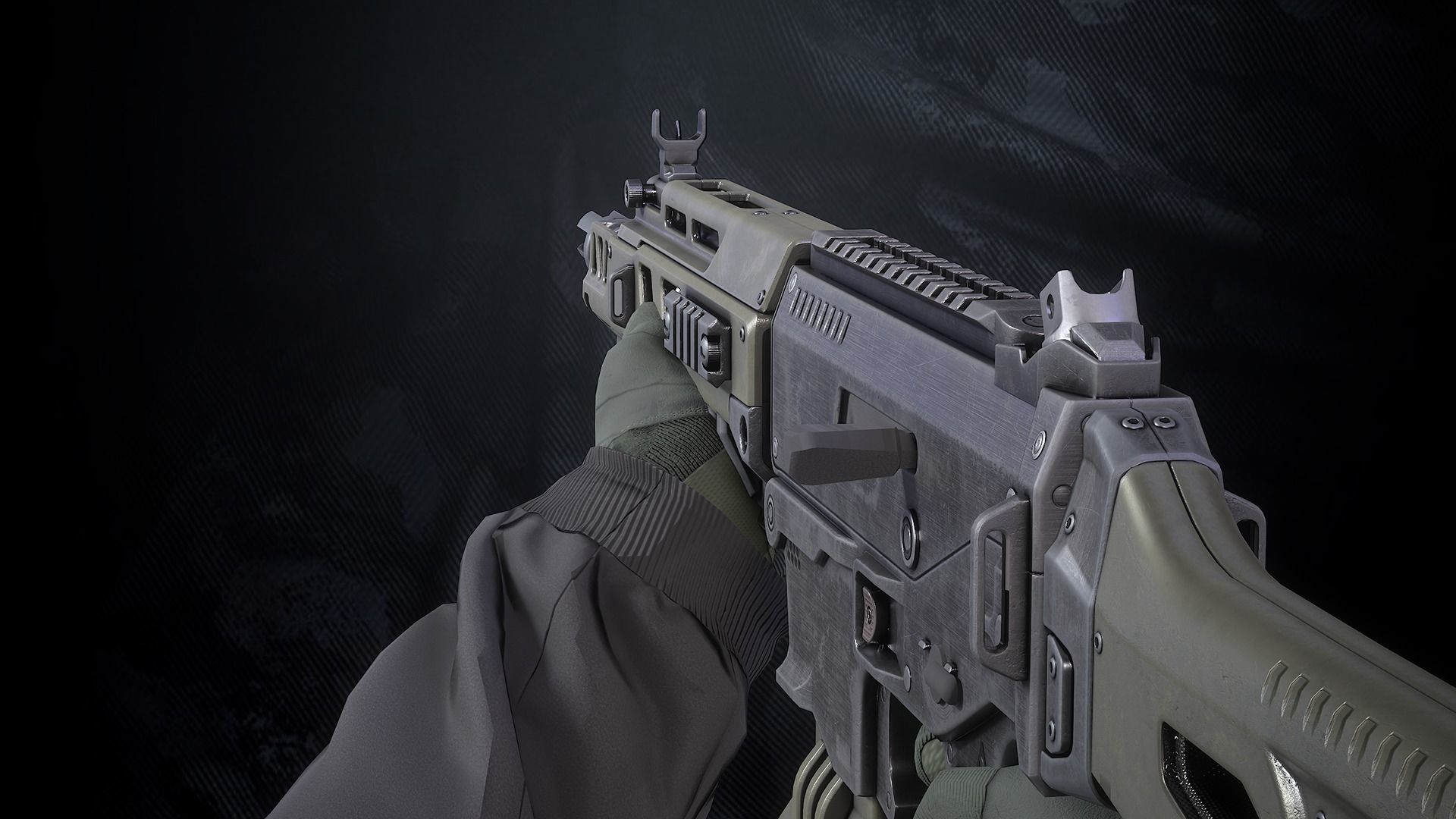 Heat 772 Assault Rifle With Hands and weapon case Low-poly 3D model_3