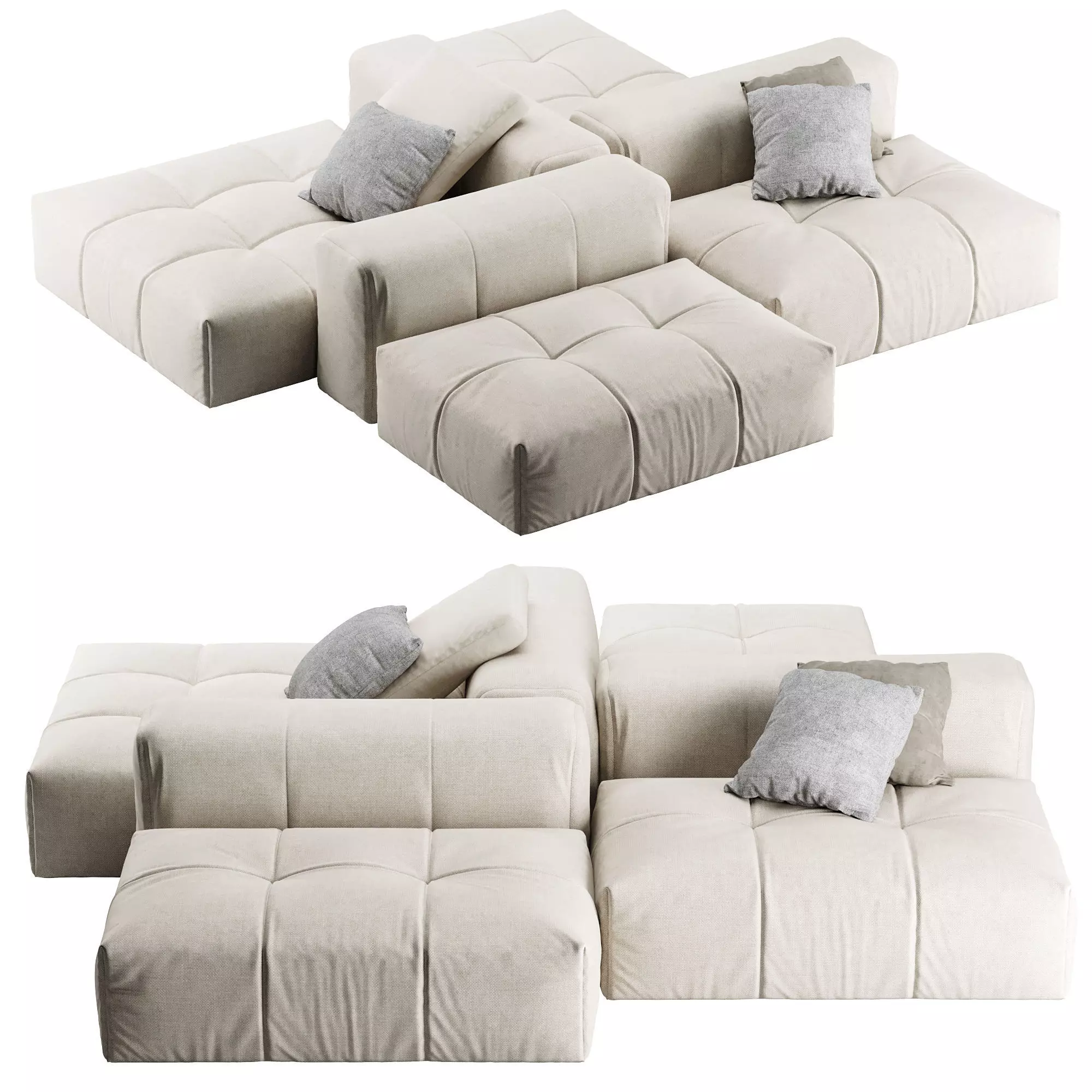 Pixel Sofa by Saba 3D model_0